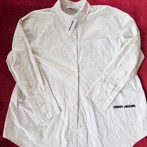 DKNY Women's Button Down Shirt
